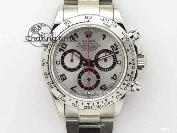 MiroTime 0301 Daytona Cosmograph White Carbon MPF Best Blaken Skeleton Dial on White Nylon Strap A FreshLook 314